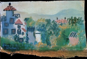 Casa 1931 Cubismo Pinturas al óleo